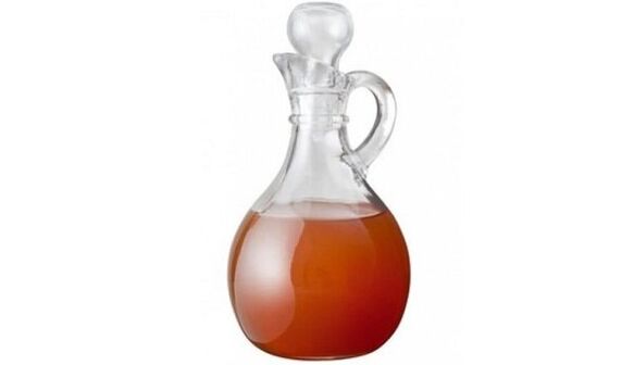 Varisli damarları tedavi etmek için elma sirkesi